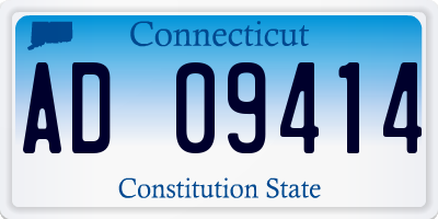 CT license plate AD09414