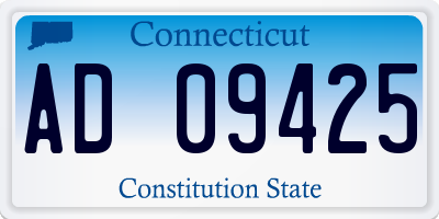 CT license plate AD09425