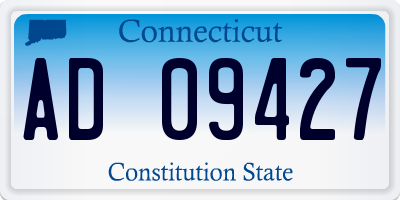CT license plate AD09427