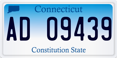CT license plate AD09439