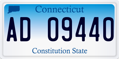 CT license plate AD09440
