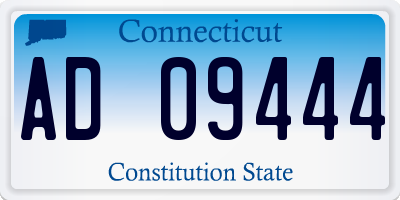 CT license plate AD09444
