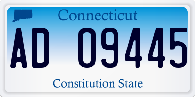 CT license plate AD09445