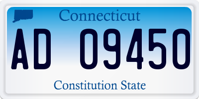 CT license plate AD09450