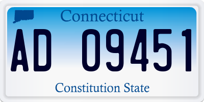 CT license plate AD09451