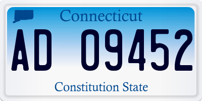 CT license plate AD09452