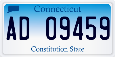 CT license plate AD09459