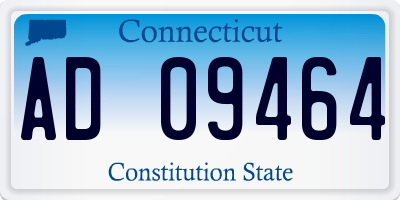 CT license plate AD09464