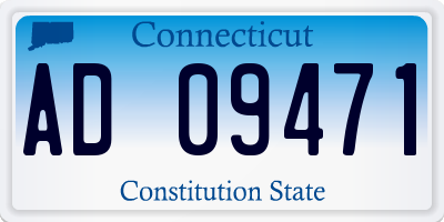 CT license plate AD09471