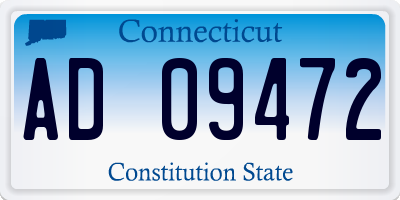 CT license plate AD09472