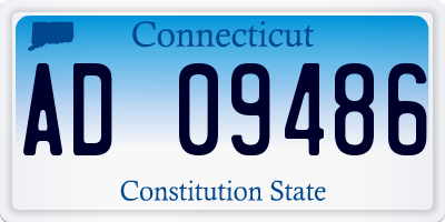 CT license plate AD09486