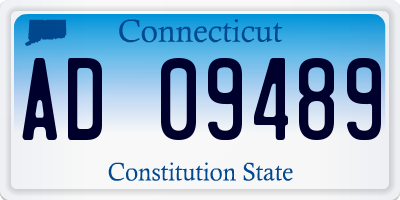 CT license plate AD09489