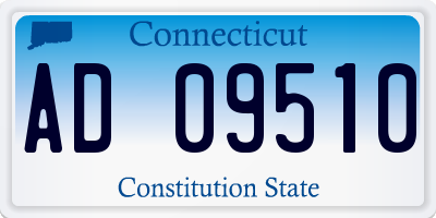 CT license plate AD09510
