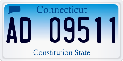 CT license plate AD09511
