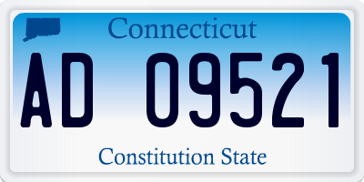 CT license plate AD09521