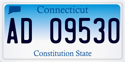 CT license plate AD09530