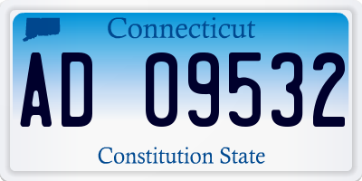 CT license plate AD09532
