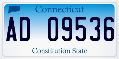 CT license plate AD09536