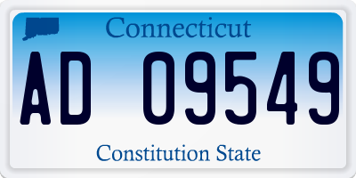 CT license plate AD09549