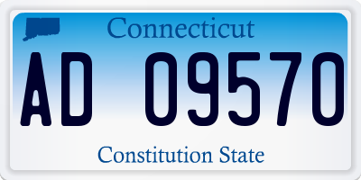 CT license plate AD09570