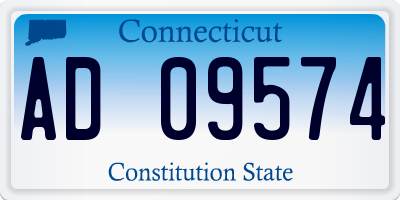 CT license plate AD09574