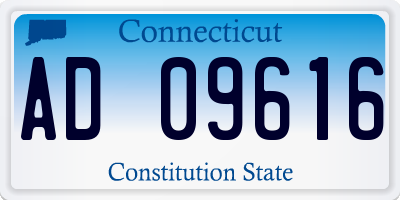 CT license plate AD09616