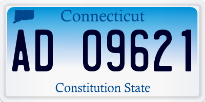 CT license plate AD09621