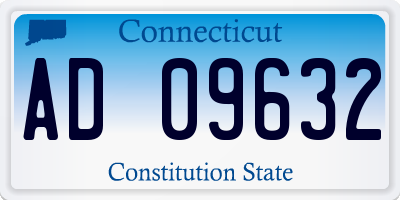 CT license plate AD09632