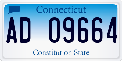 CT license plate AD09664