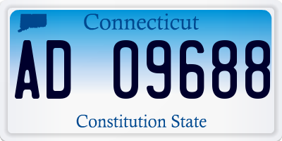CT license plate AD09688