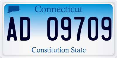 CT license plate AD09709