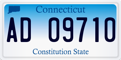CT license plate AD09710
