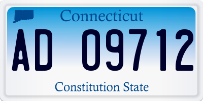 CT license plate AD09712