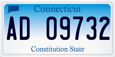 CT license plate AD09732