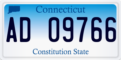 CT license plate AD09766