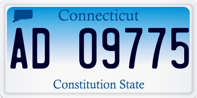 CT license plate AD09775