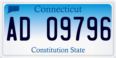 CT license plate AD09796