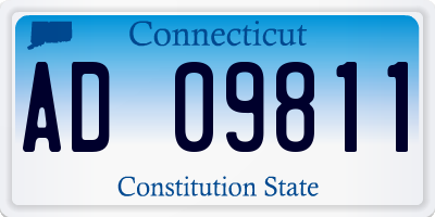 CT license plate AD09811