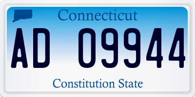 CT license plate AD09944