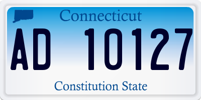 CT license plate AD10127