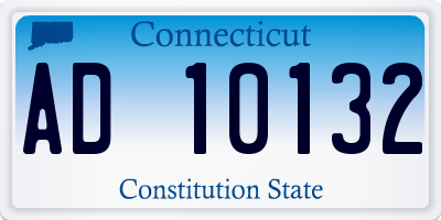 CT license plate AD10132