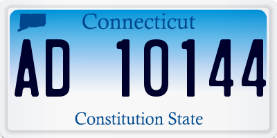 CT license plate AD10144