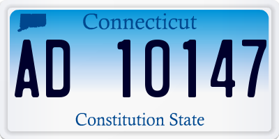 CT license plate AD10147