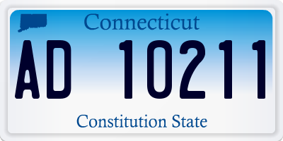 CT license plate AD10211