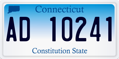 CT license plate AD10241