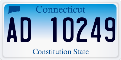 CT license plate AD10249
