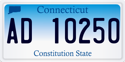 CT license plate AD10250