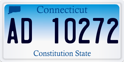 CT license plate AD10272