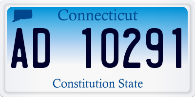 CT license plate AD10291
