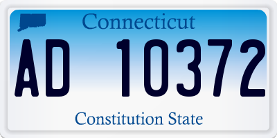 CT license plate AD10372